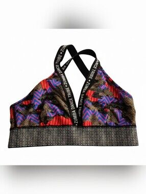Zumba Dance Tribe Strappy Sports Bra Size Medium